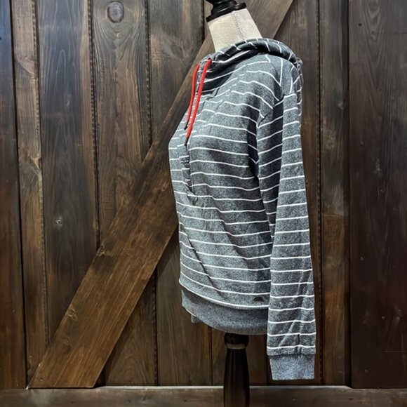 ONeill grey and white striped hoodie - Picture 4 of 13